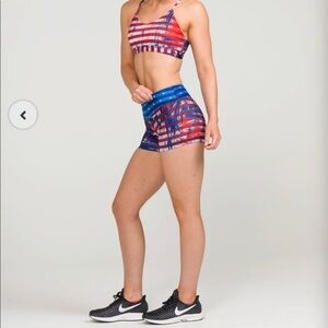 Patriot IAB MFG Spandex shorts with adhesive no slip thigh size Large